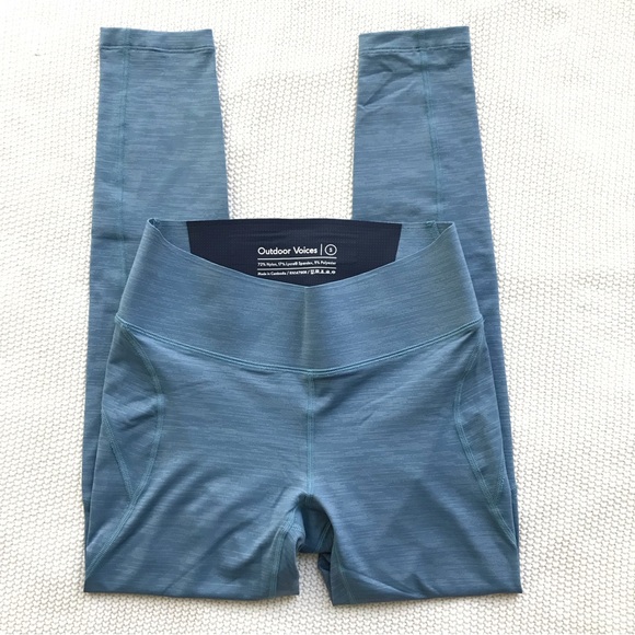 NWT Outdoor Voices Provincial Blue TechSweat Leggings S - Picture 4 of 6